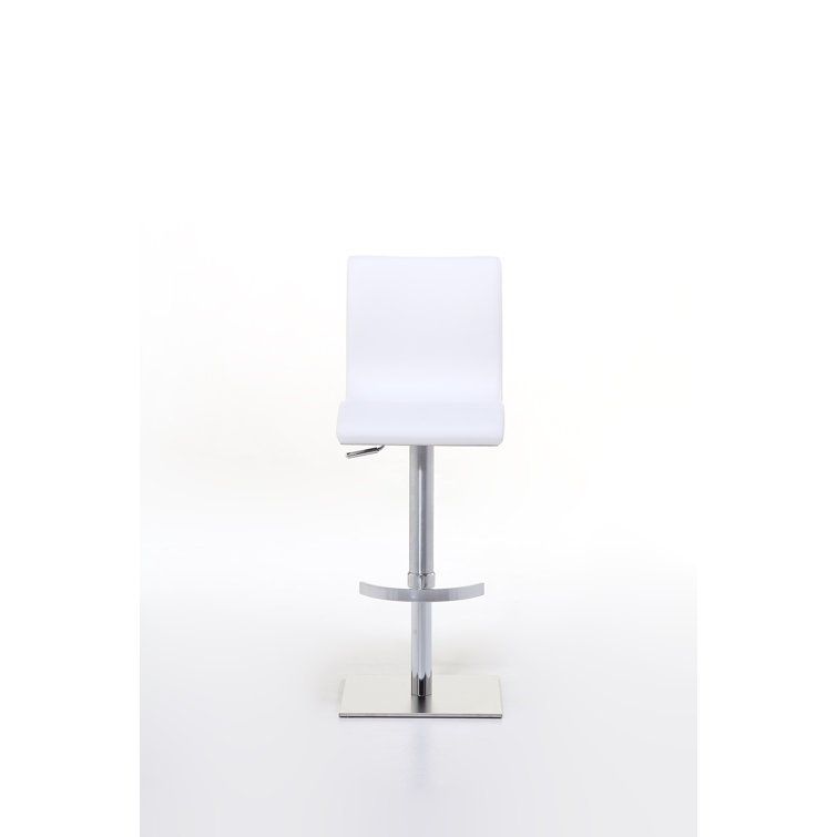 Orren Ellis Newmarket Swivel Adjustable Height Bar Stool Wayfair Canada